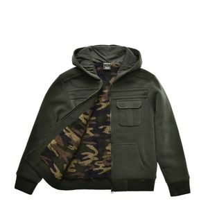 Big Boys Sherpa Lined Fleece Zip Up Hooded Jacket